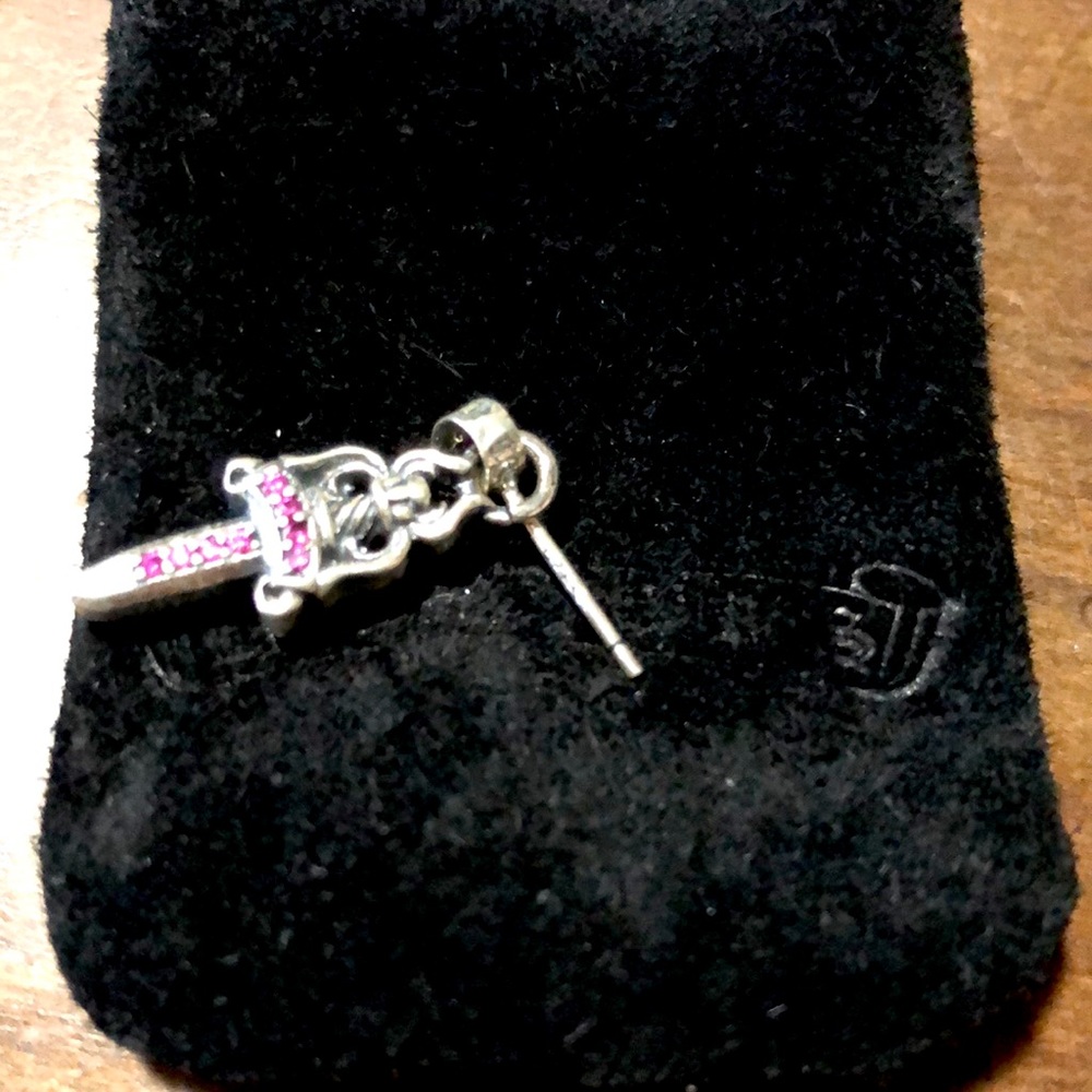 Chrome Hearts dagger earring with ruby - Picture 3 of 4